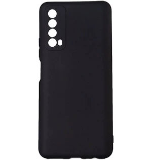 Husa Huawei P Smart 2021, Luxury Silicone, catifea in interior, protectie camere, negru