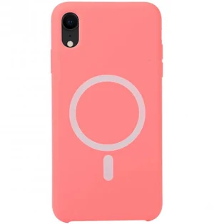 Husa Apple iPhone 13 Pro, Magsafe Silicone, protectie camera, microfibra, roz pal