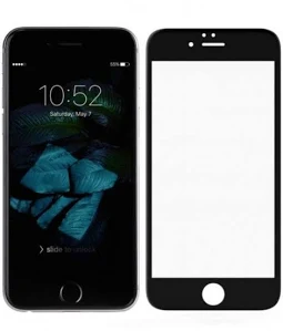 Folie de sticla Apple iPhone 6/6S, Full Glue 5D, margini negre