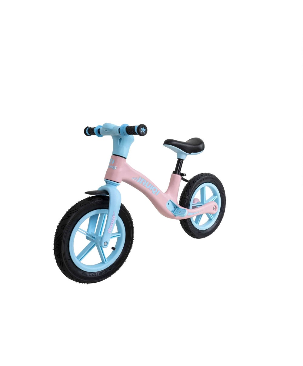 Bicicleta fara pedale pentru copii IRUIQI, roti de cauciuc si scaun reglabil, +3ani, albastru si roz Z-TOOLS / ZTS8288