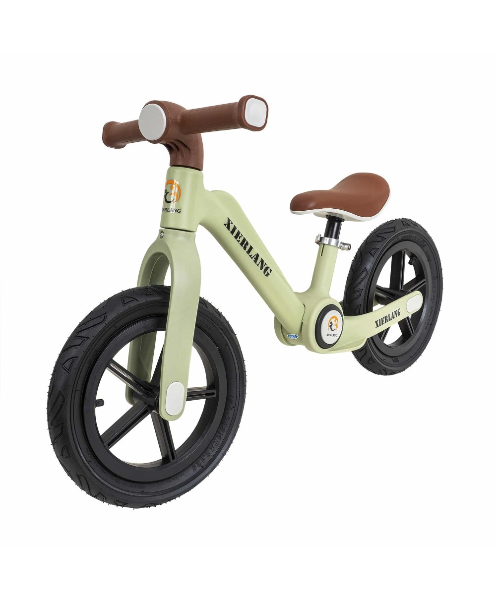 Bicicleta fara pedale, pliabila, pentru copii XIERLANG, roti de cauciuc si scaun reglabil, +3ani, verde Z-TOOLS / ZTS8448