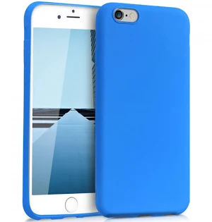 Husa Apple iPhone 6/6S Matt TPU, silicon moale, albastru deschis