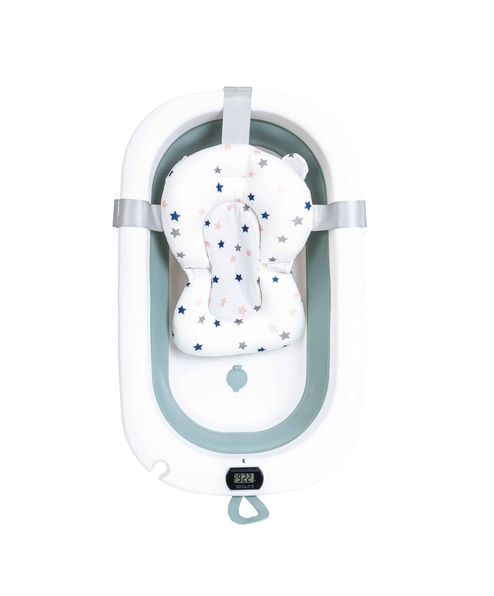 Cadita pliabila pentru bebelusi, cu termostat si pernuta, verde Z-TOOLS / ZTS9154