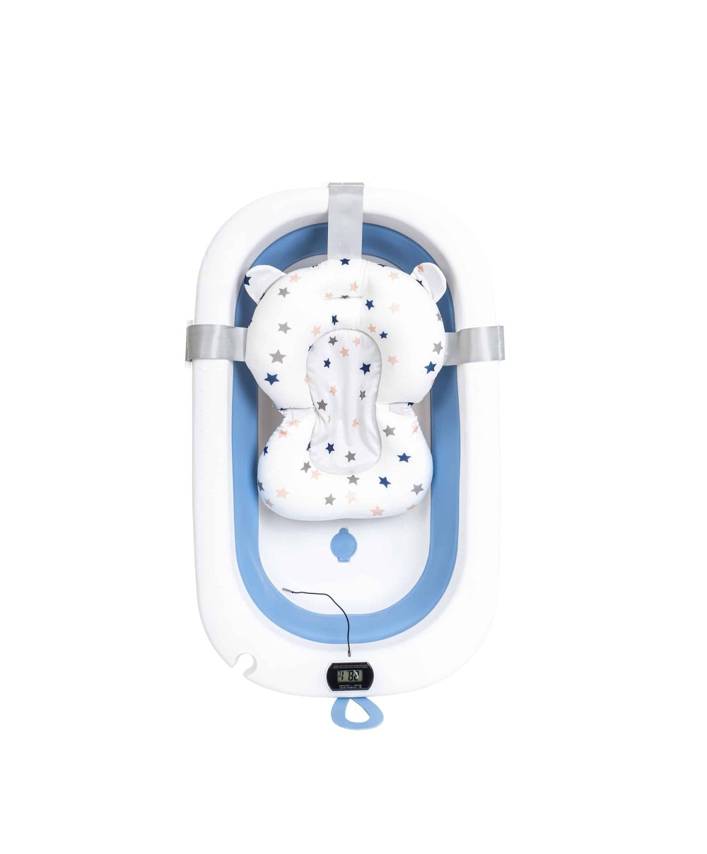 Cadita pliabila pentru bebelusi, cu termostat si pernuta, albastru Z-TOOLS / ZTS9153