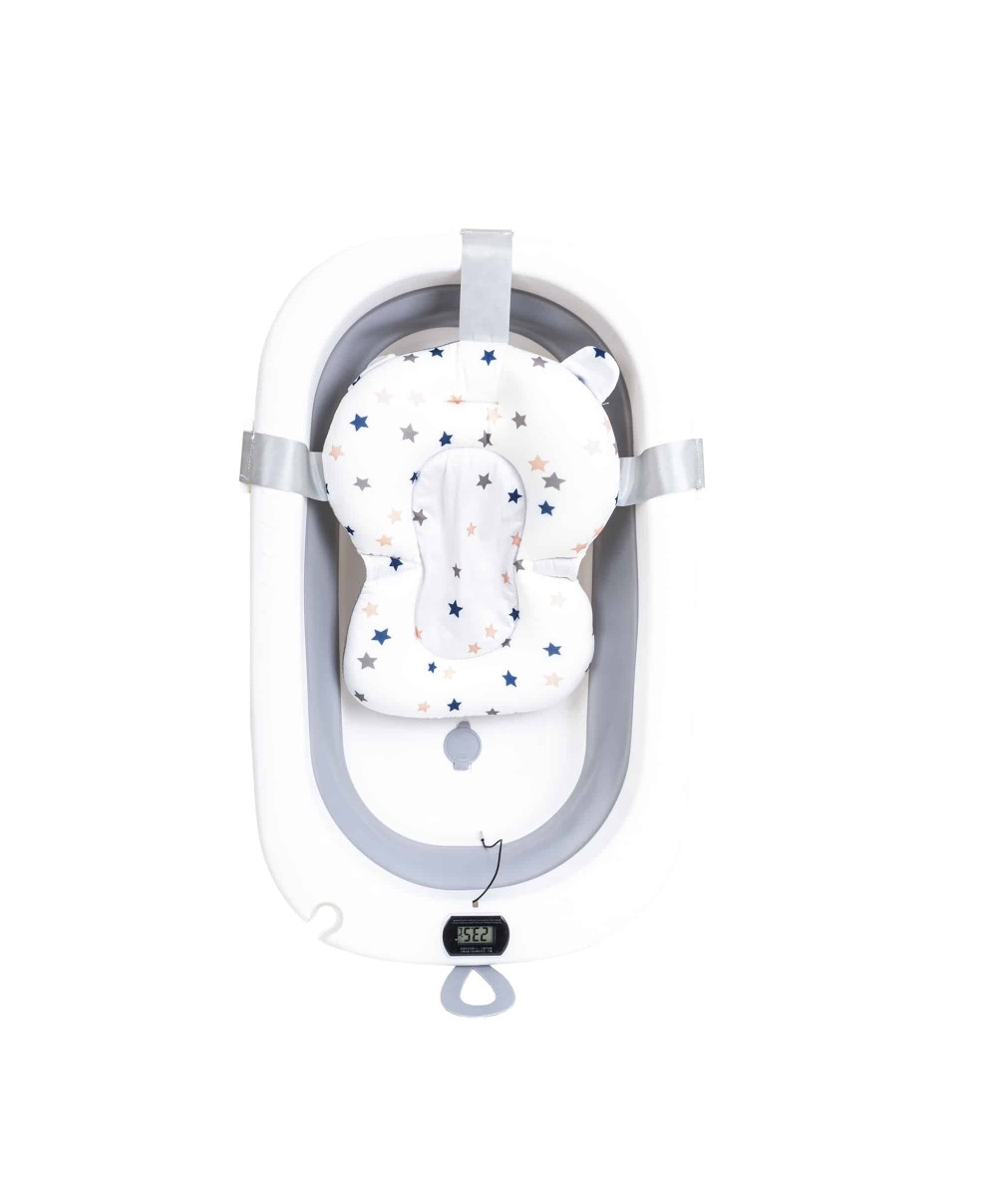 Cadita pliabila pentru bebelusi, cu termostat si pernuta, gri Z-TOOLS / ZTS9155