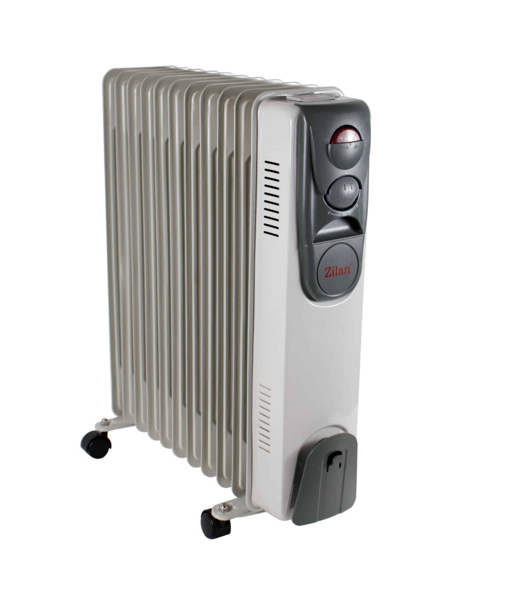Calorifer electric 2500W, 11 elementi, Alb/gri / ZLN 2128