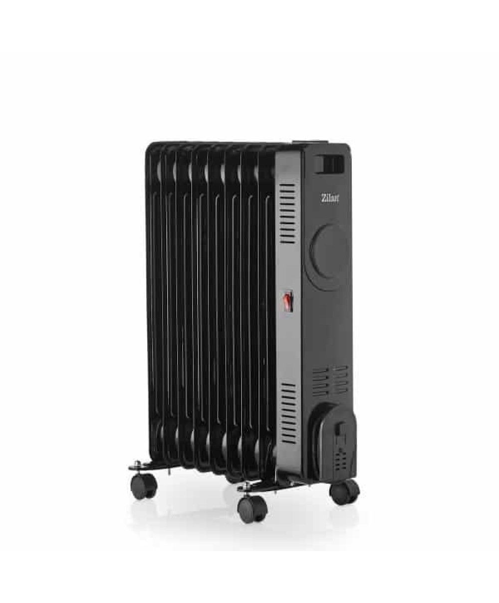 Calorifer electric cu 9 elementi, putere 2000W, termostat reglabil, indicator LED ZILAN / ZLN8416
