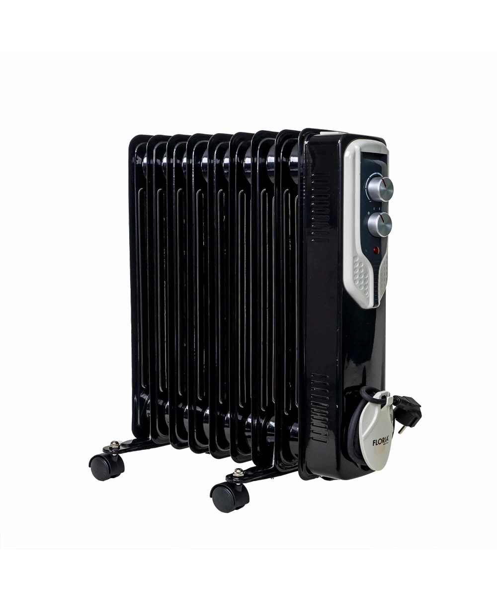 Calorifer electric, putere 2000 W, 9 elementi, 3 trepte de putere, Termostat reglabil, Protectie supra-incalzire, Indicator luminos / ZLN 3659