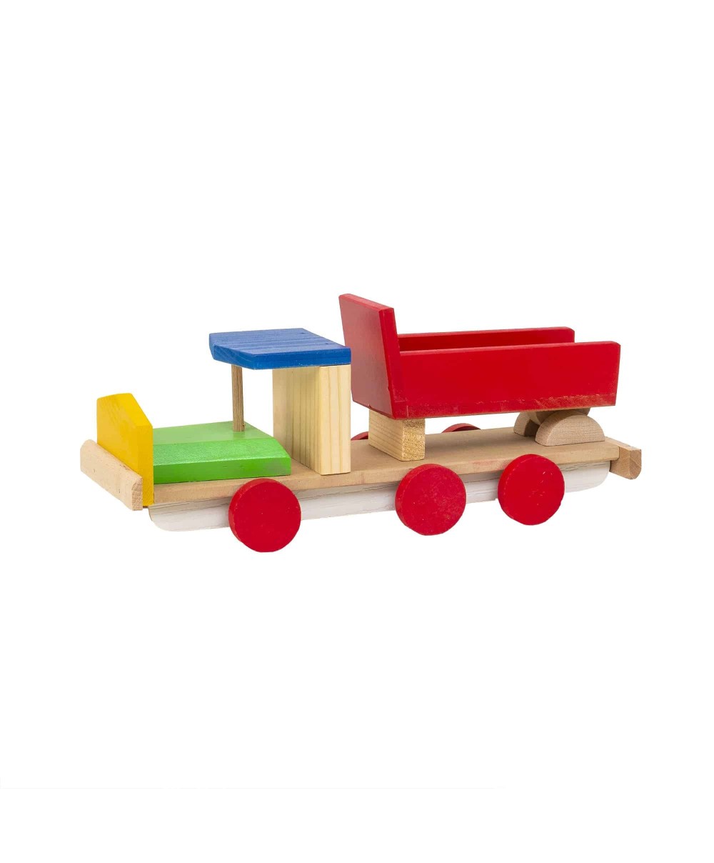 Camion, basculanta din lemn 30x10x13cm / EXT 10767