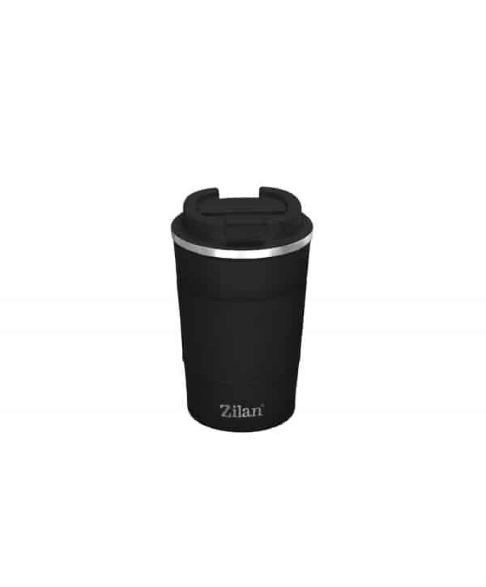 Cana de cafea, termos, interior din inox, capacitate 380ml ZILAN, negru / ZLN 9878
