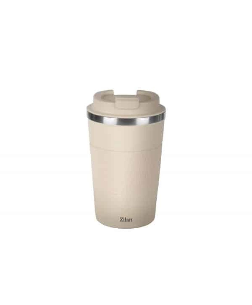 Cana de cafea, termos, interior din inox, capacitate 510ml ZILAN, crem / ZLN 9921
