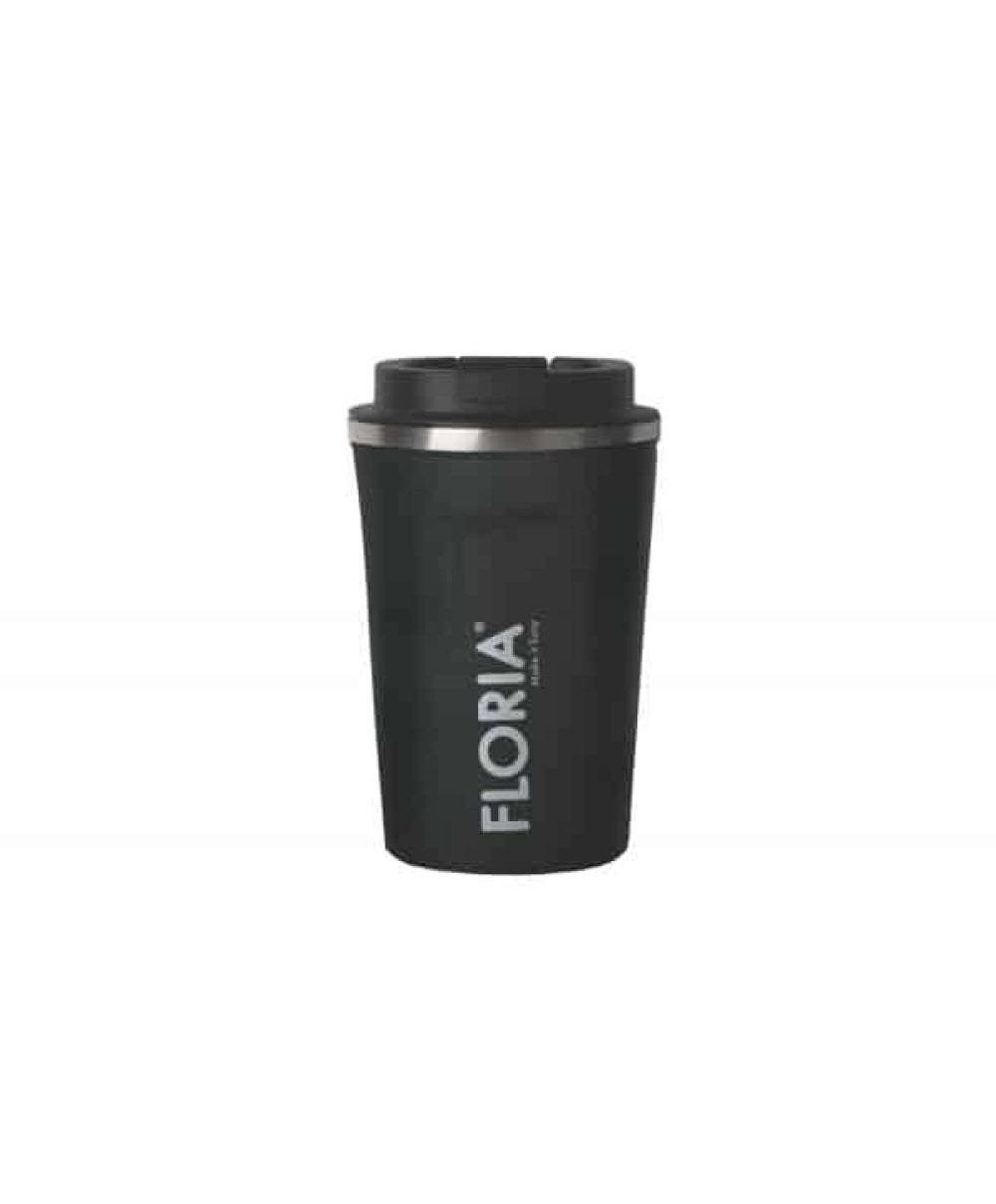 Cana de cafea, termos, interior din inox, capacitate 380ml FLORIA, gri / ZLN 9970