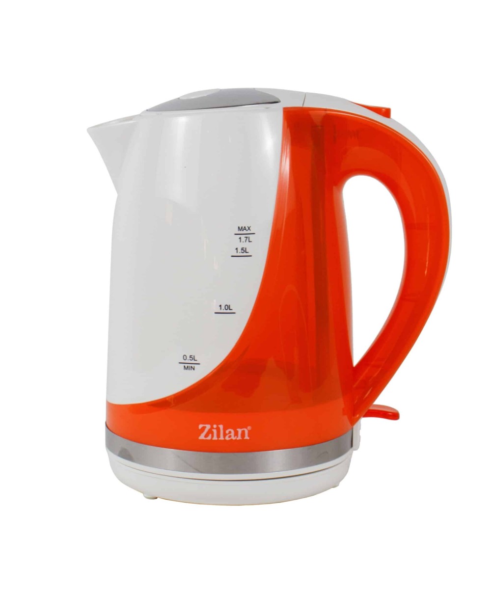 Cana fierbator electrica, capacitate 1.7L, putere 2200W, Alb-Portocaliu / ZLN 1303