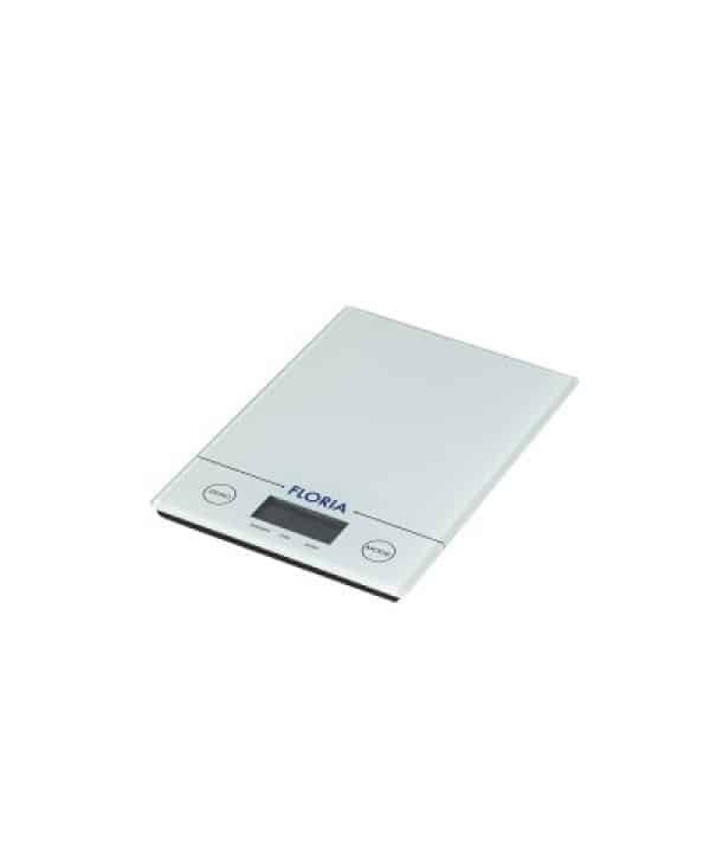 Cantar bucatarie digital, din sticla, 5kg, alb FLORIA / ZLN 1685