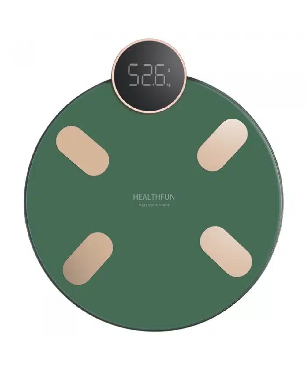Cântar inteligent Healthfun Bluetooth, 13 indicatori, iOS/Android, verde, Z-TOOLS / ZTS8170