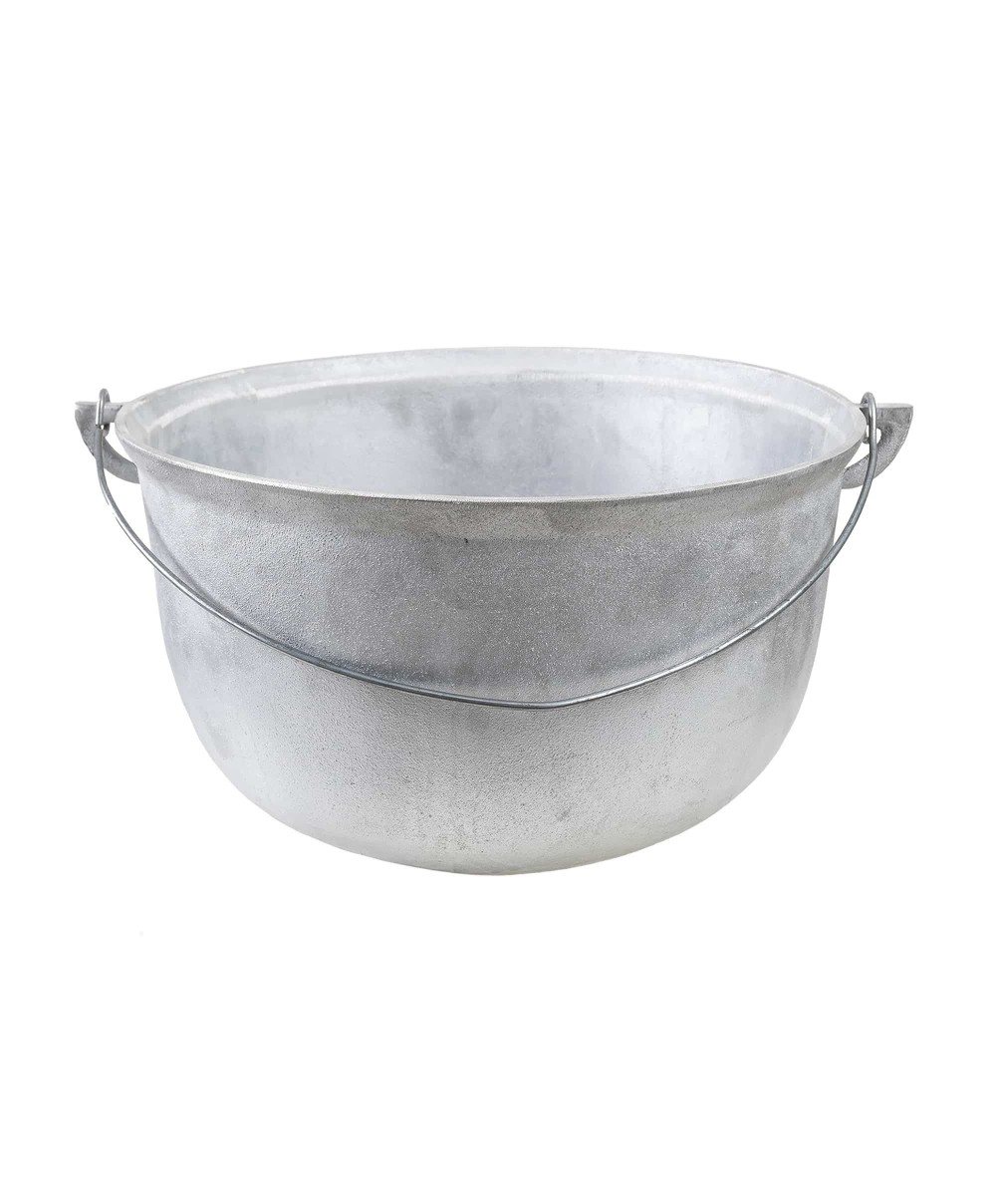 Ceaun tuci aluminiu alimentar, capacitate 15L, fund rotund / EXT 10303