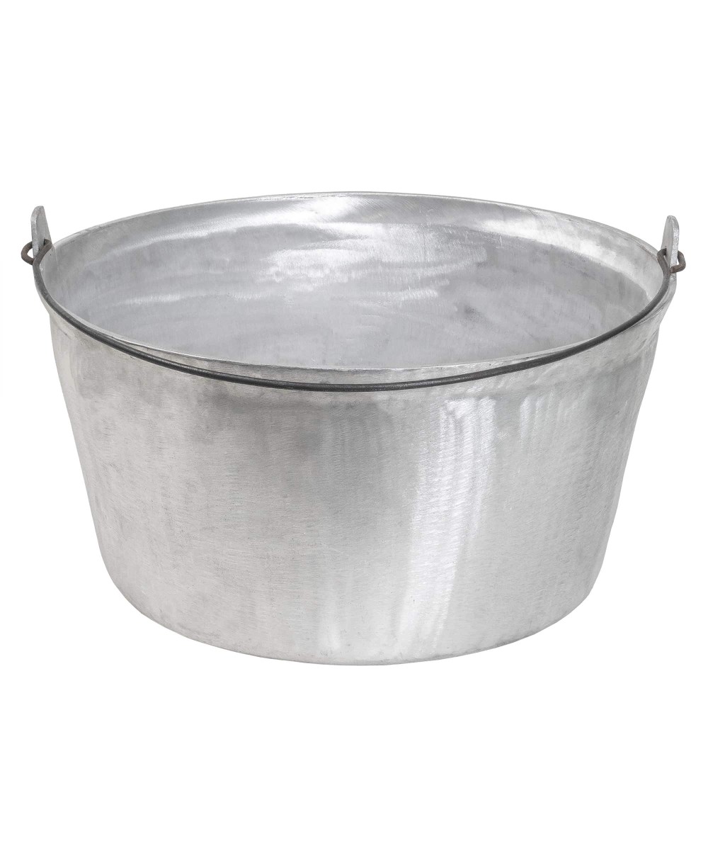 Ceaun tuci aluminiu alimentar, capacitate 60L, fund dept / EXT 10304
