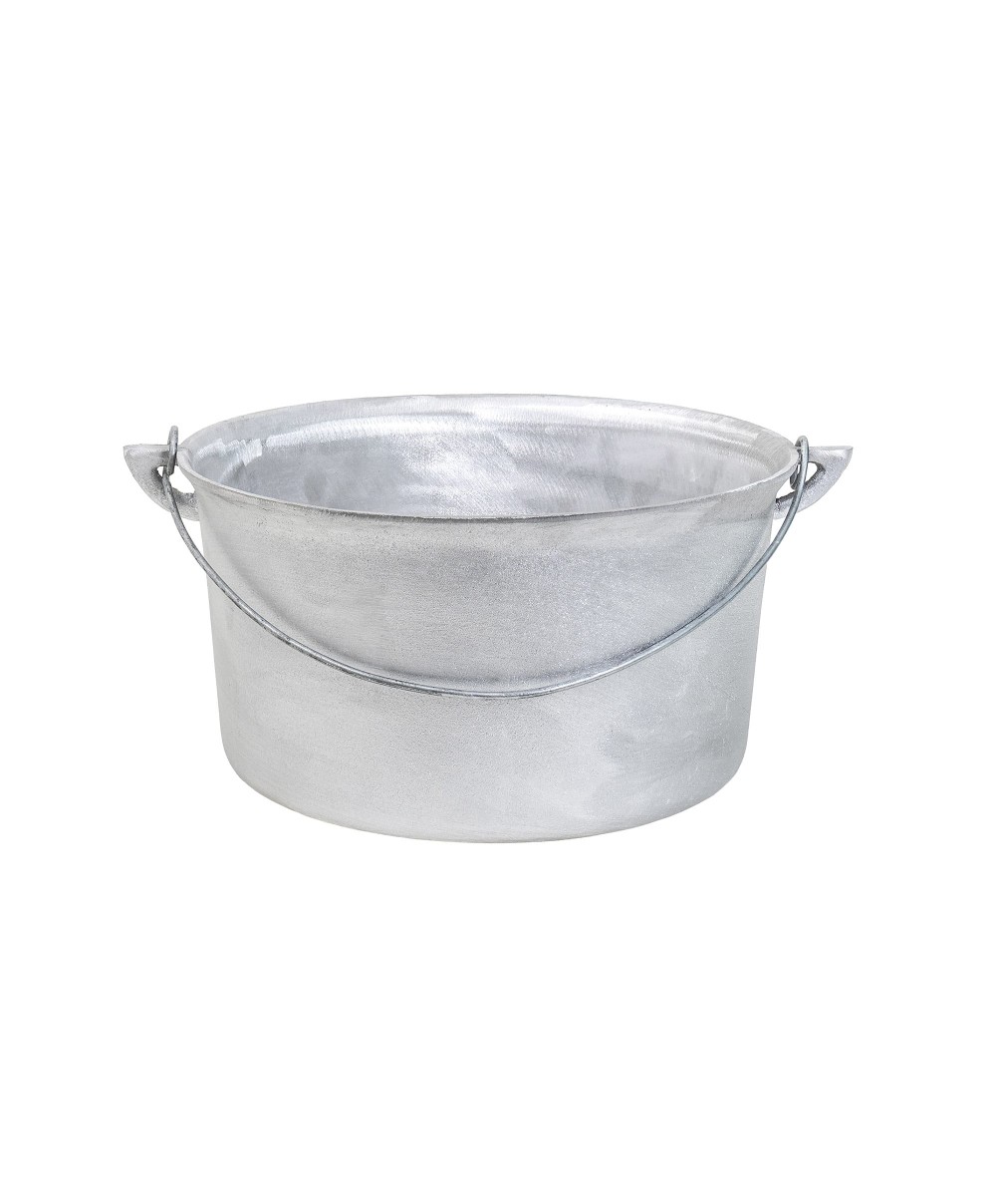 Ceaun tuci aluminiu alimentar, capacitate 8L, fund drept/ EXT 8039_1