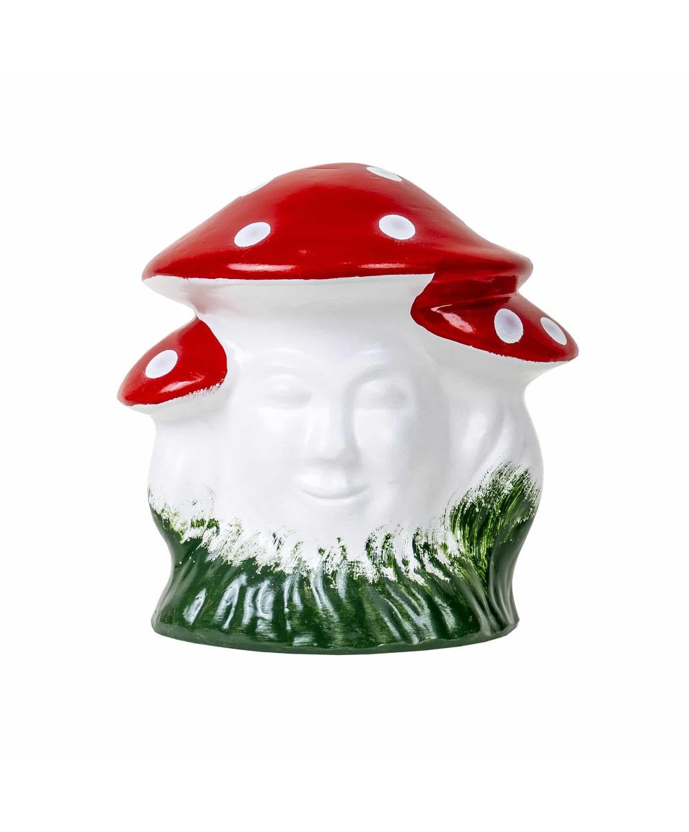 Ciuperca decorativa pentru gradina, din ceramica, inaltime 25cm, latime 25cm / EXT 6076
