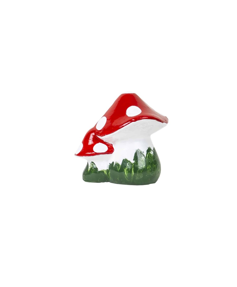 Ciuperca decorativa pentru gradina, din ceramica, inaltime 15cm, latime 18cm / EXT 6079