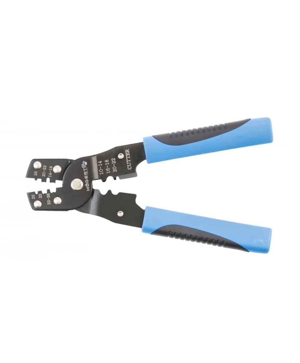 Cleste de sertizare pentru capete neizolate, 0.08-2.0mm, 0.3-6.0mm HOGERT / HT1P215