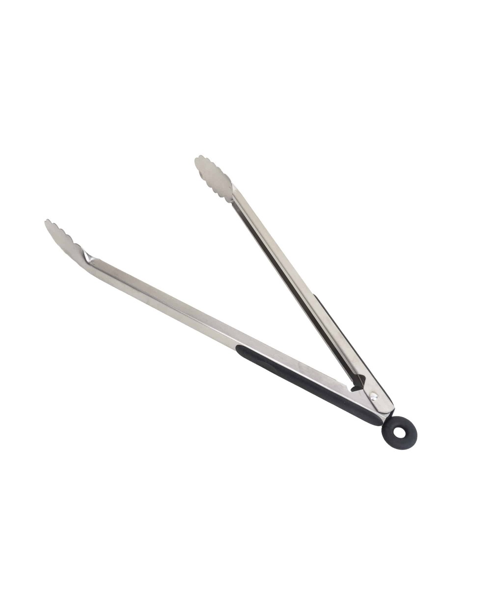 Cleste de servire din inox, cu inel de blocare si agatare, lungime 36cm Z-TOOLS / ZTS9258