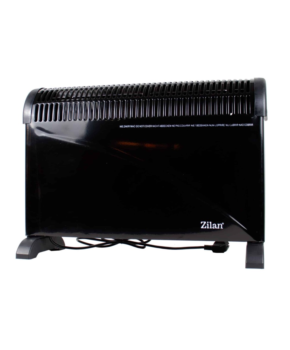 Convector electric podea 2000W, termostat reglabil 3 trepte, negru / ZLN 6843
