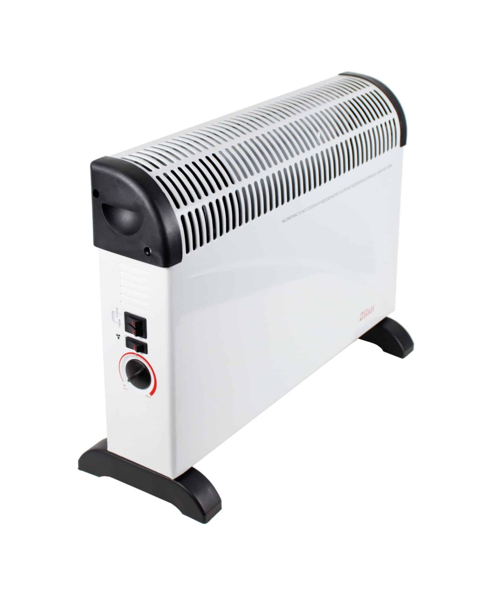 Convector electric TURBO 2000W, Aeroterma, Termostat reglabil, Alb / ZLN 6850