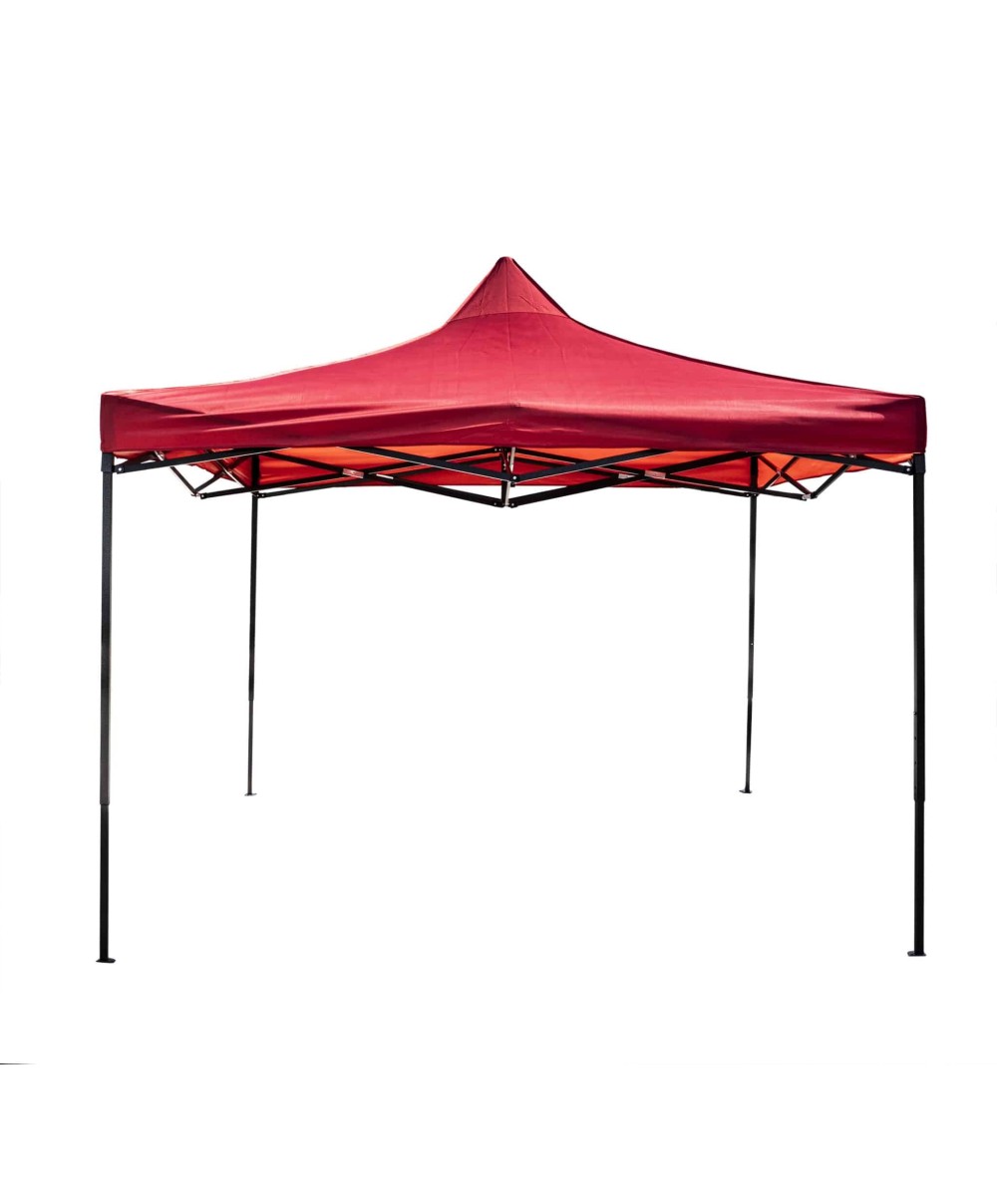 Cort tip pavilion metalic pentru gradina, impermeabil 3×3 metri, rosu Z-TOOLS / ZTS5661