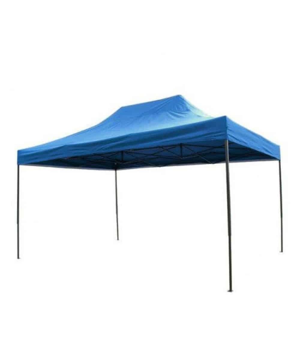 Cort tip pavilion metalic pentru gradina, impermeabil 3×4.5 metri, albastru Z-TOOLS / ZTS5664