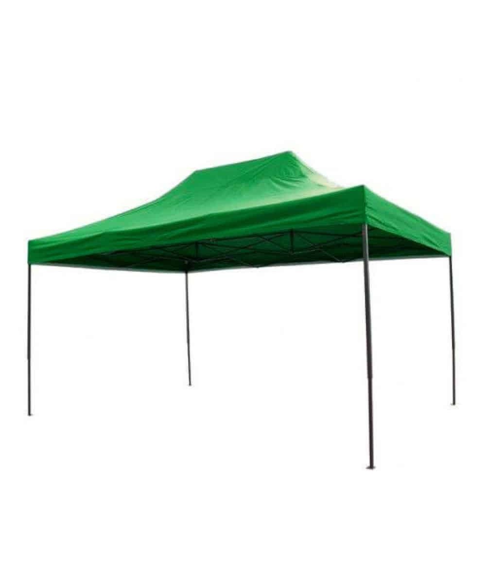 Cort tip pavilion metalic pentru gradina, impermeabil 3×4.5 metri, verde Z-TOOLS / ZTS5666