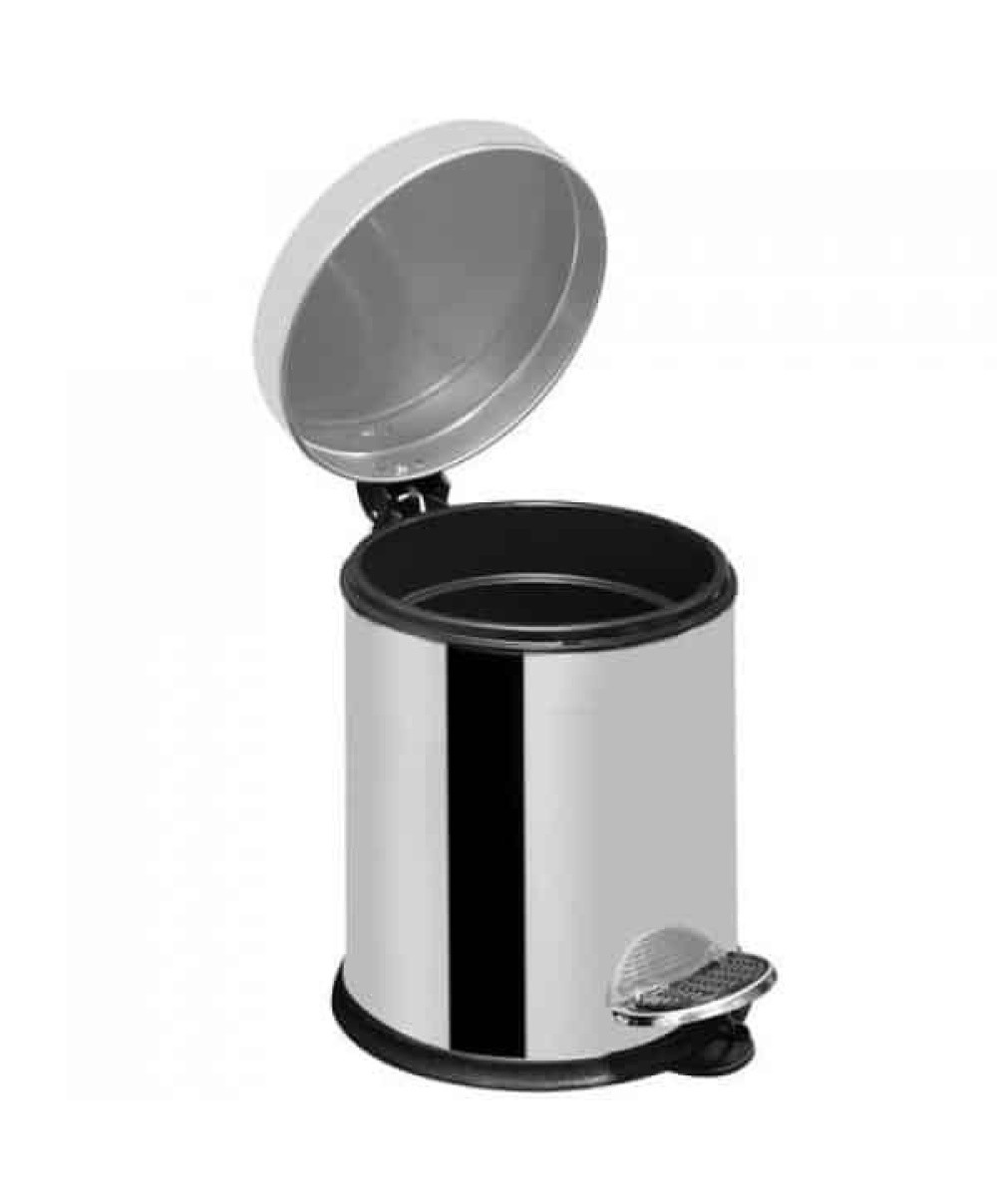 Coș de gunoi, capac pedală 12L, inox ZILAN / ZLN6904