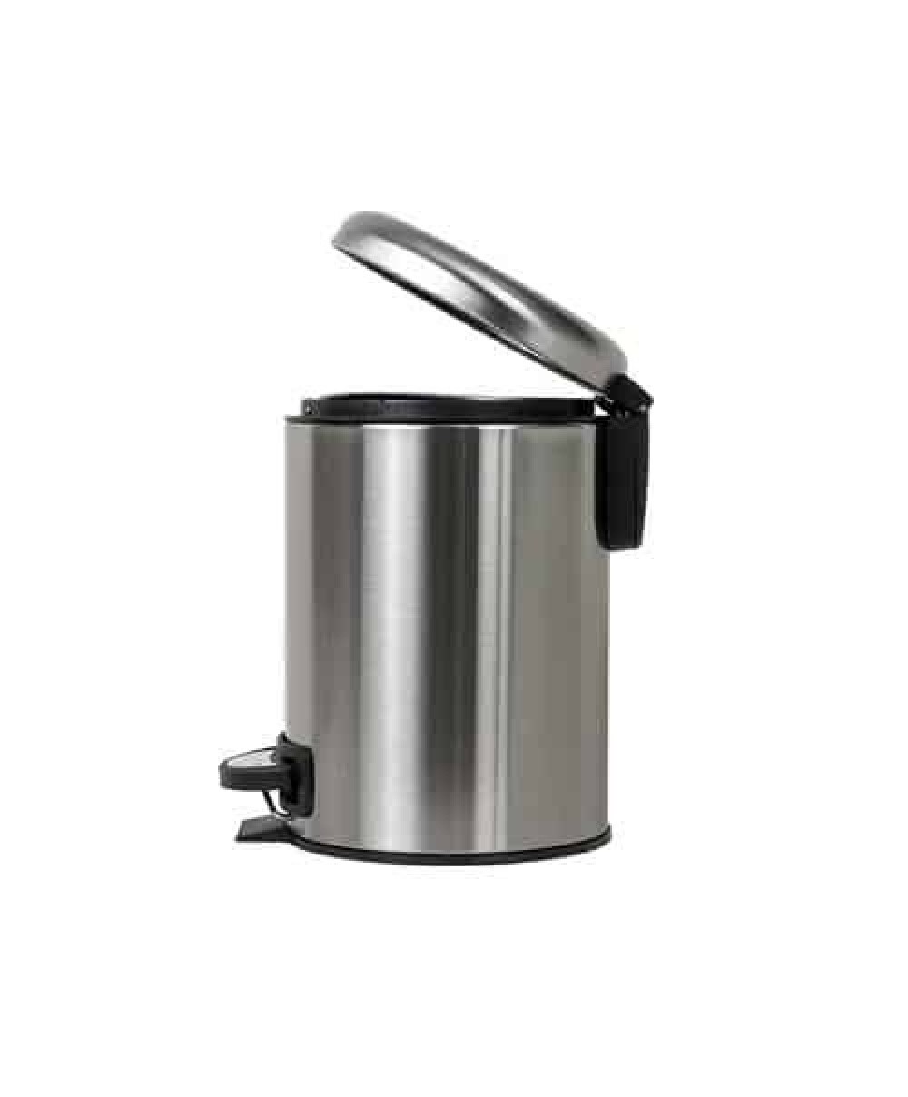 Coș de gunoi, capac pedală, 20L, inox, ZILAN / ZLN6911