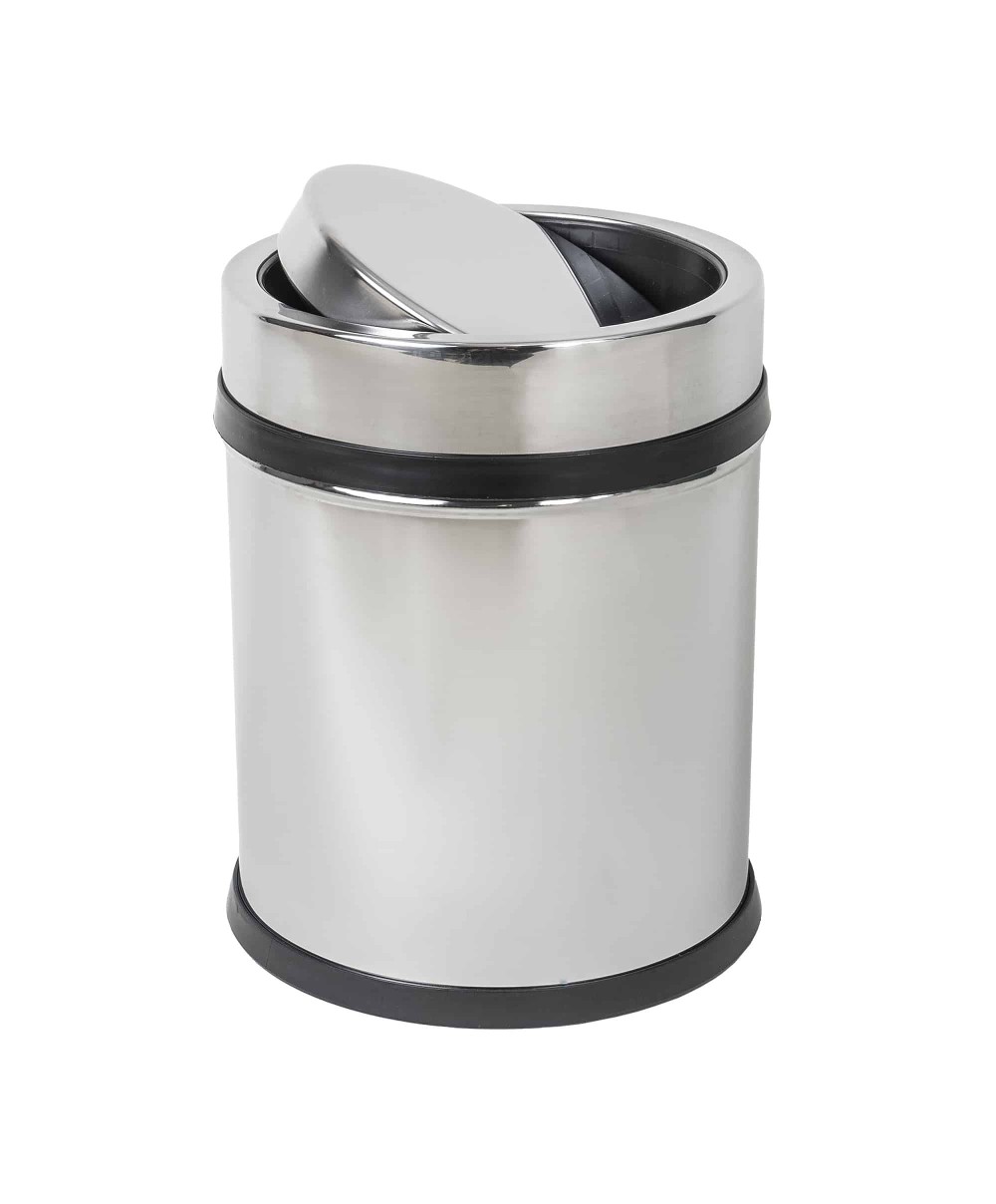 Cos menajer, capacitate 11 Litri din inox, capac rotativ / ZLN 4582