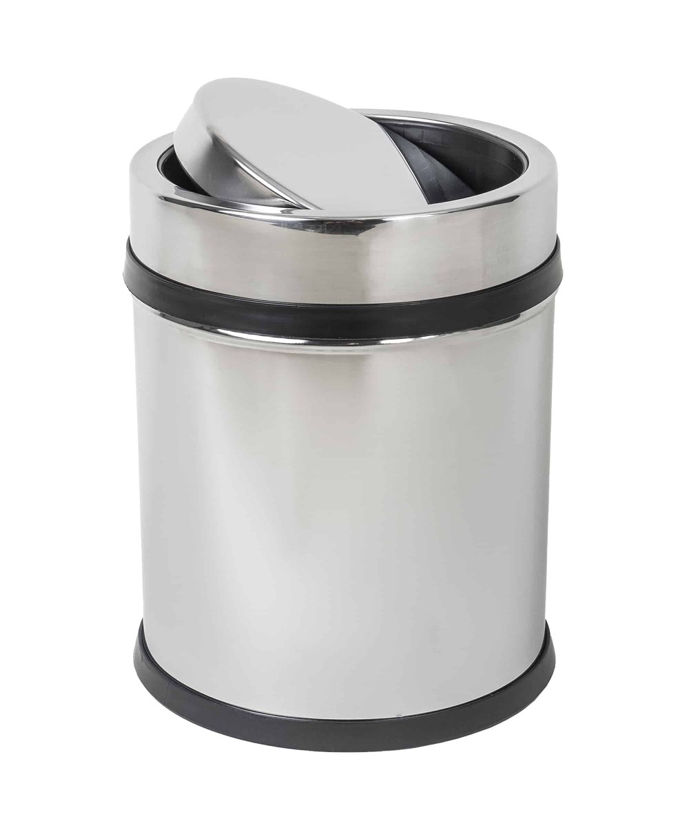 Cos menajer, capacitate 16 Litri din inox, capac rotativ / ZLN 4599