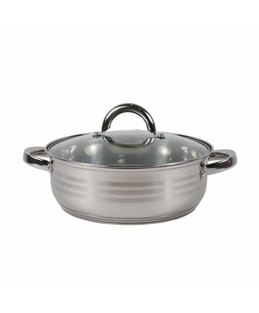 Cratita inox cu capac, diametru 25cm, capacitate 3L / ZLN 4106