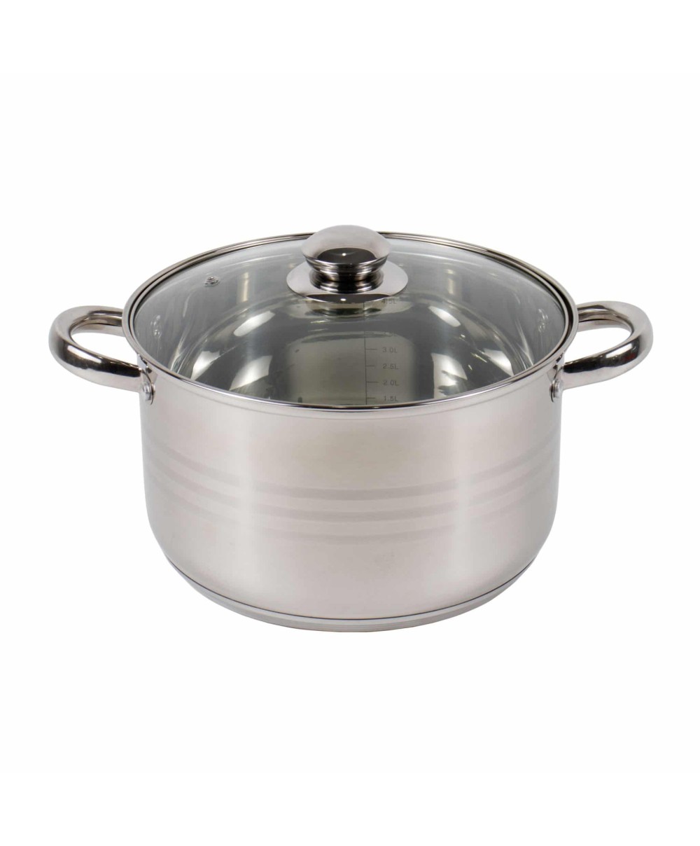 Cratita inox cu capac, diametru 25cm, capacitate 5.5L / ZLN 4069