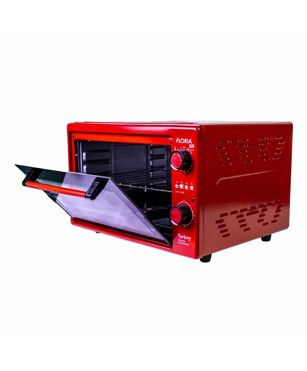 Cuptor electric, capacitate 40 litri, putere 1500W, gratar, tava inclusa, culoare rosu / ZLN 2898_R