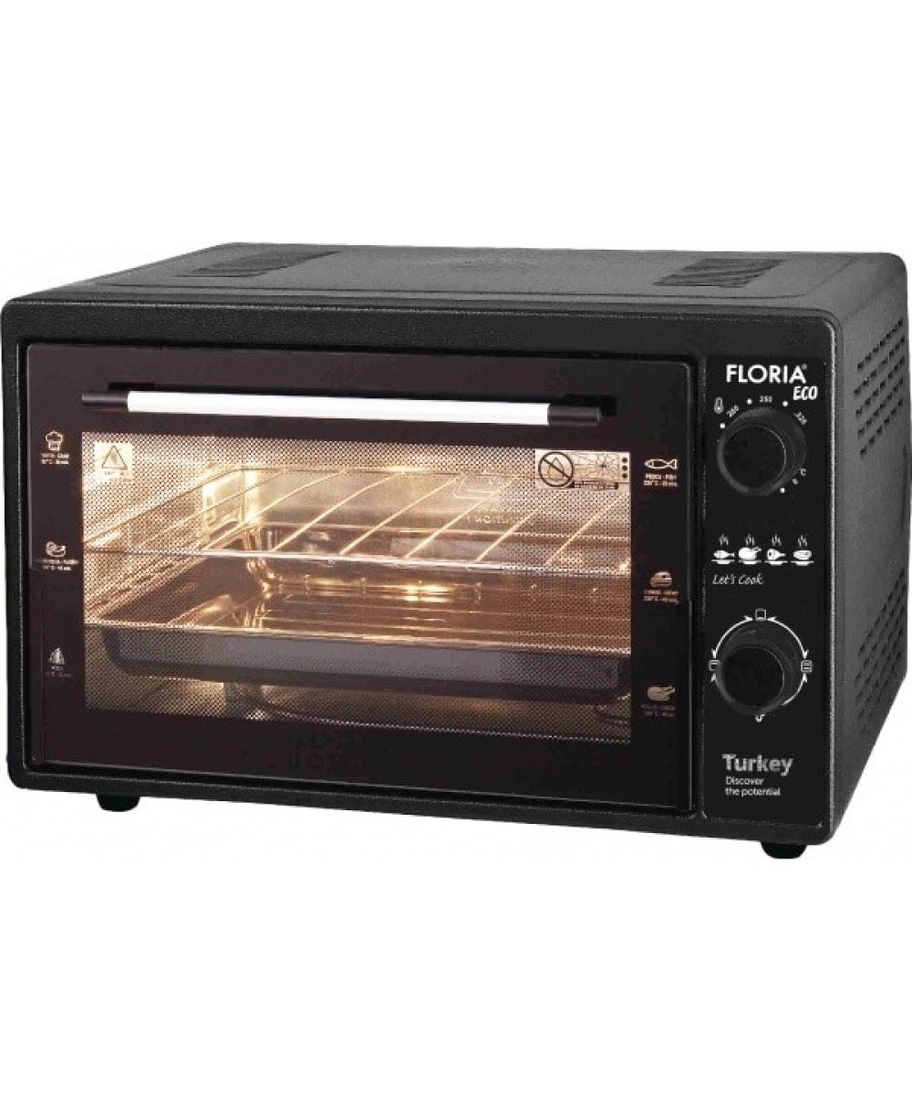 Cuptor electric, capacitate 40 litri, putere 1500W, gratar, tava inclusa, culoare negru / ZLN 2898_N