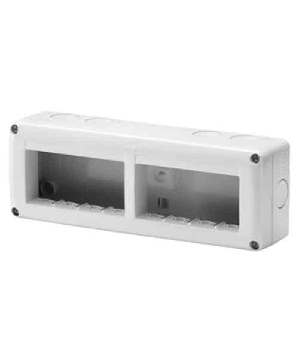 Cutie aparentă 8 posturi, IP40, Gewiss / GW27006