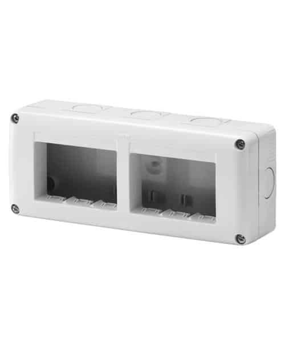 Cutie aparenta Gewiss, 6 module, protectie IP40 / GW27005