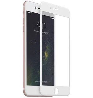 Folie sticla Apple iPhone 6/6S, Full Glue 111D, margini albe