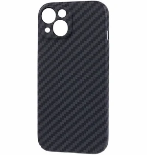 Husa Apple iPhone 14 Plus (14+), iPefet Carbon, textura kevlar, neagra