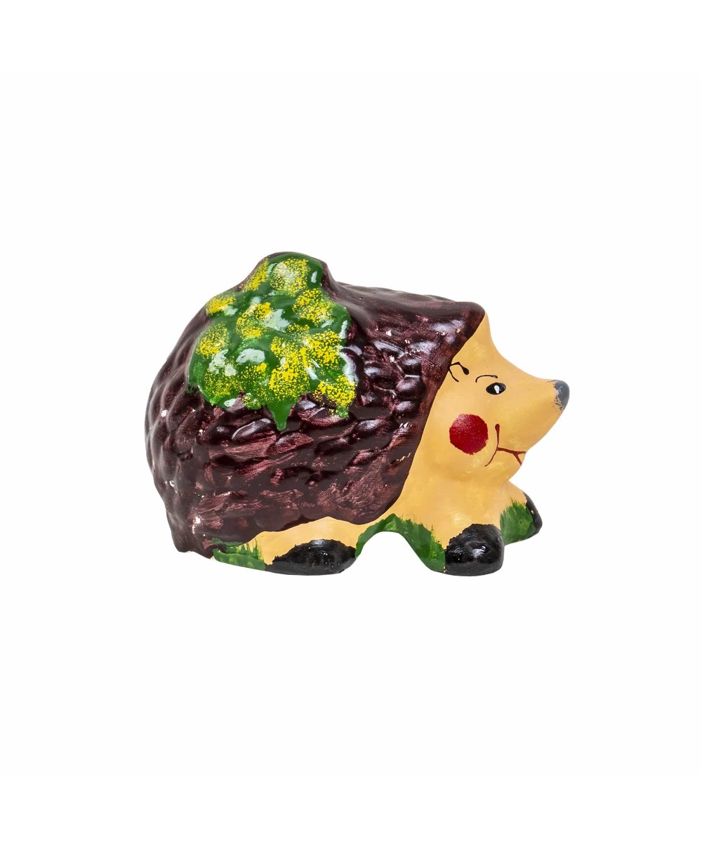 Decoratiune pentru gradina, din ceramica, model arici simplu, inaltime 12cm, lungime 17cm / EXT 10212