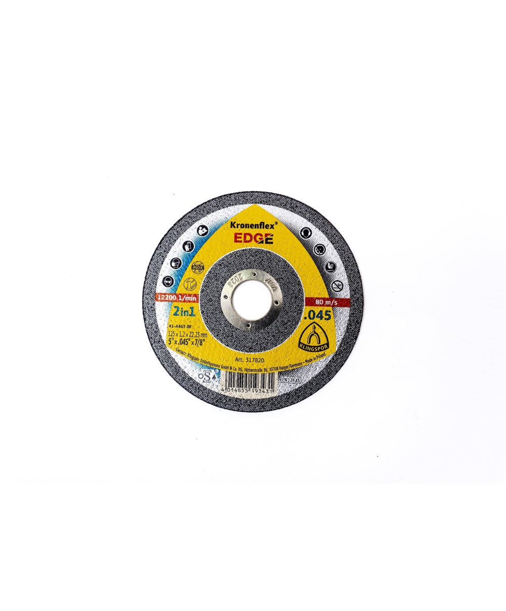 Disc de polizare Klingspor, EDGE, 125x1.2x22.23mm / EXT 317820
