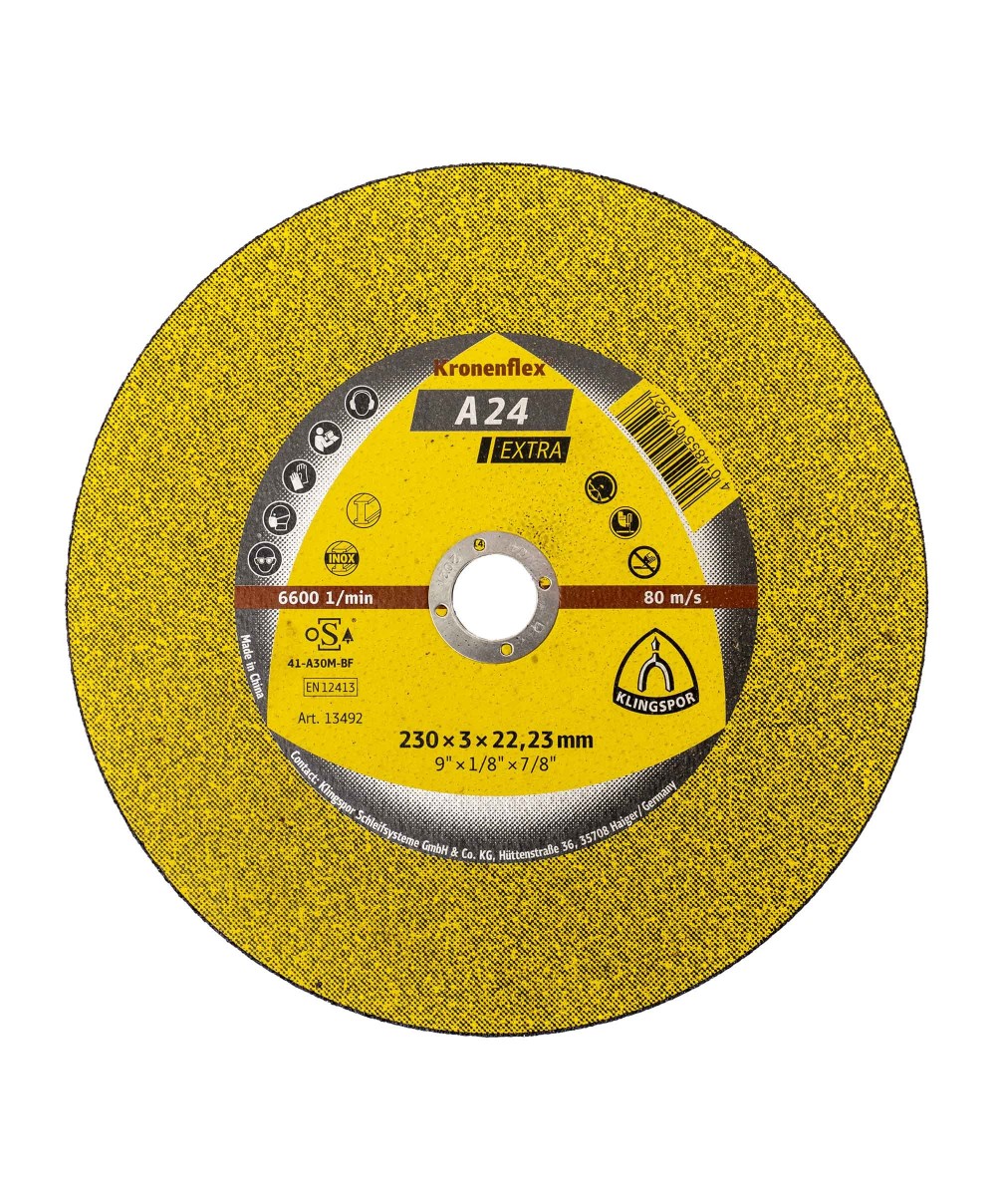 Disc debitare Klingspor, A24 Extra, 230x3x22.23 mm / EXT 13492