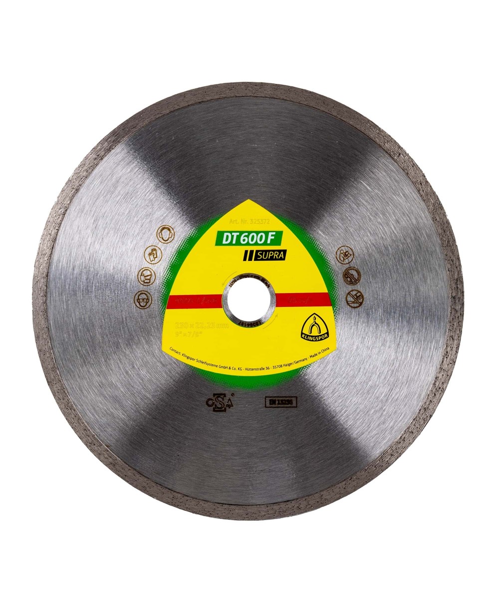 Disc diamantat de debitare Klingspor DT 600 F Supra, 230x22.23mm / EXT 325372