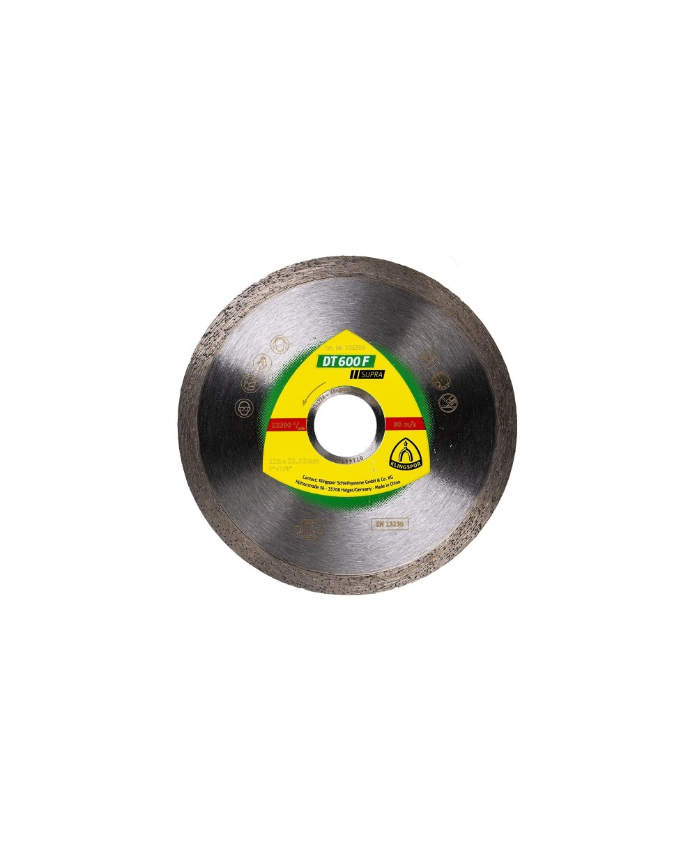 Disc diamantat de debitare Klingspor DT 600 F Supra, 125x22.23mm / EXT 325369