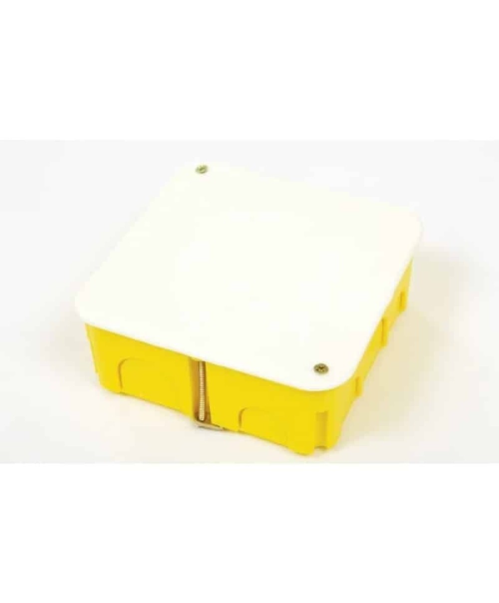 Doza legatura pentru gips carton, 105x105x45, galbena / 08-21043-105