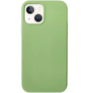 Husa Apple iPhone 13, Luxury Silicone, catifea in interior, verde maslina